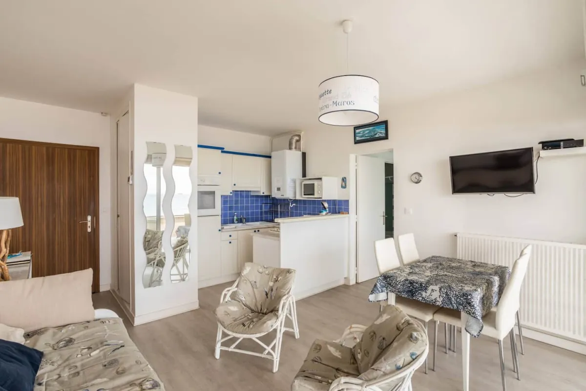 Côté Plage, appartement vue mer sur le Sillon à Saint-Malo